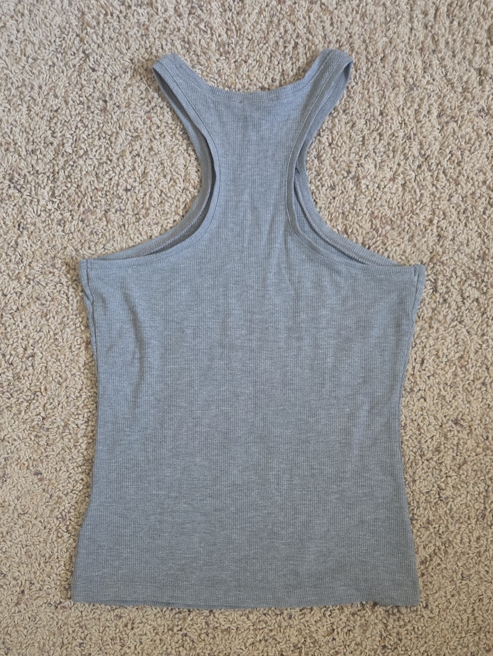 NWT Express Gray Ribbed Racerback Tank - Picture 4 of 4